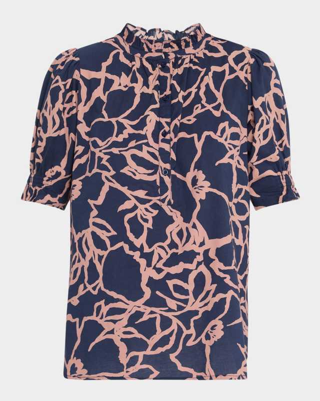 Los Altos Floral-Print Organic Cotton Top
